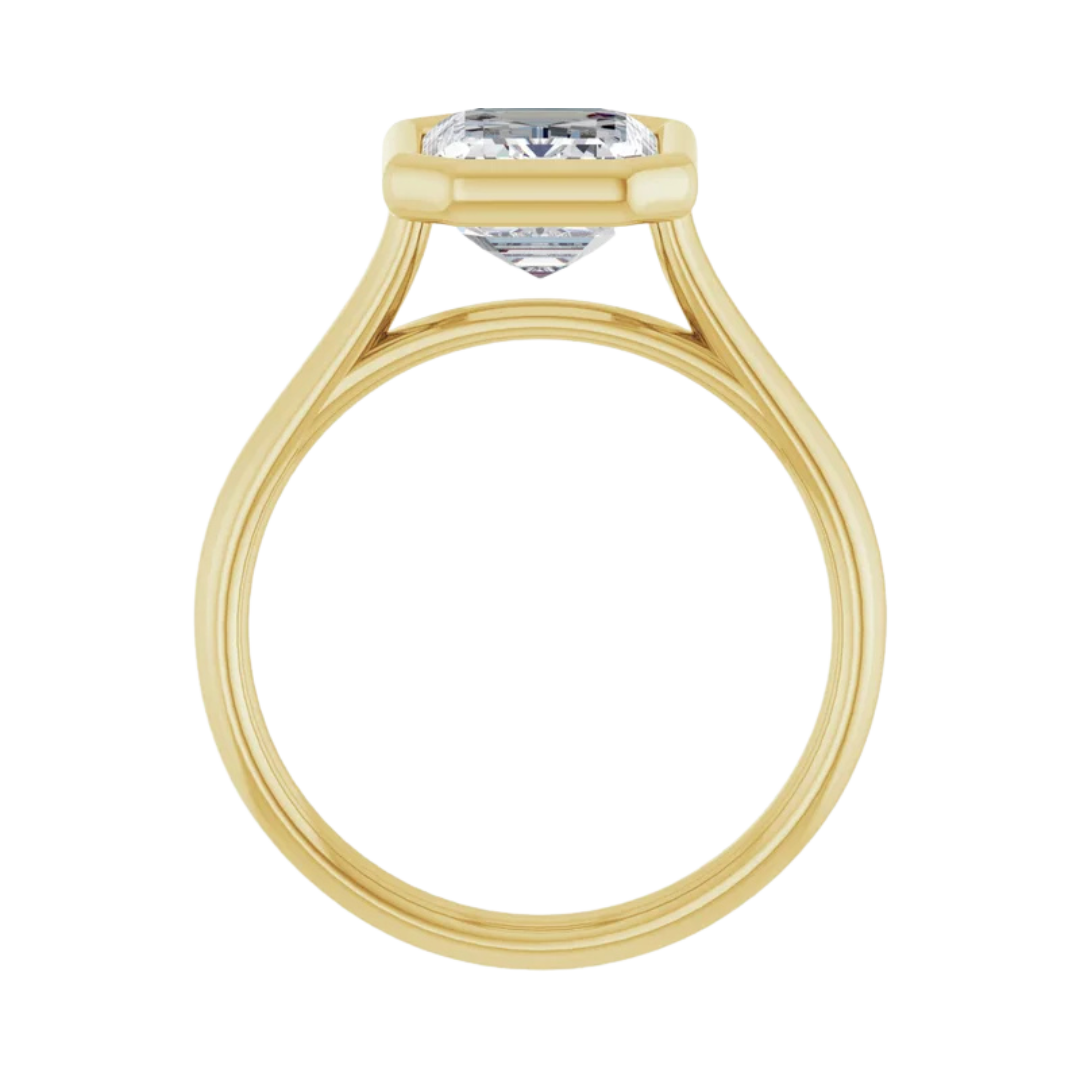 Bezel Set Radiant Ring