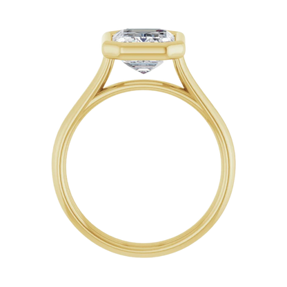 Bezel Set Radiant Ring