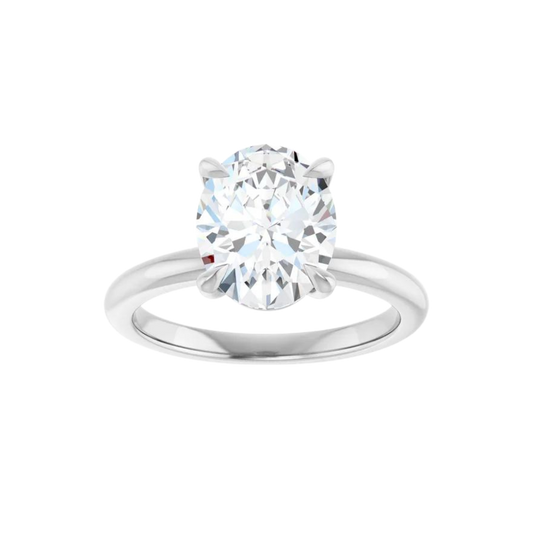 2.00 CT Lab Grown Oval Solitaire