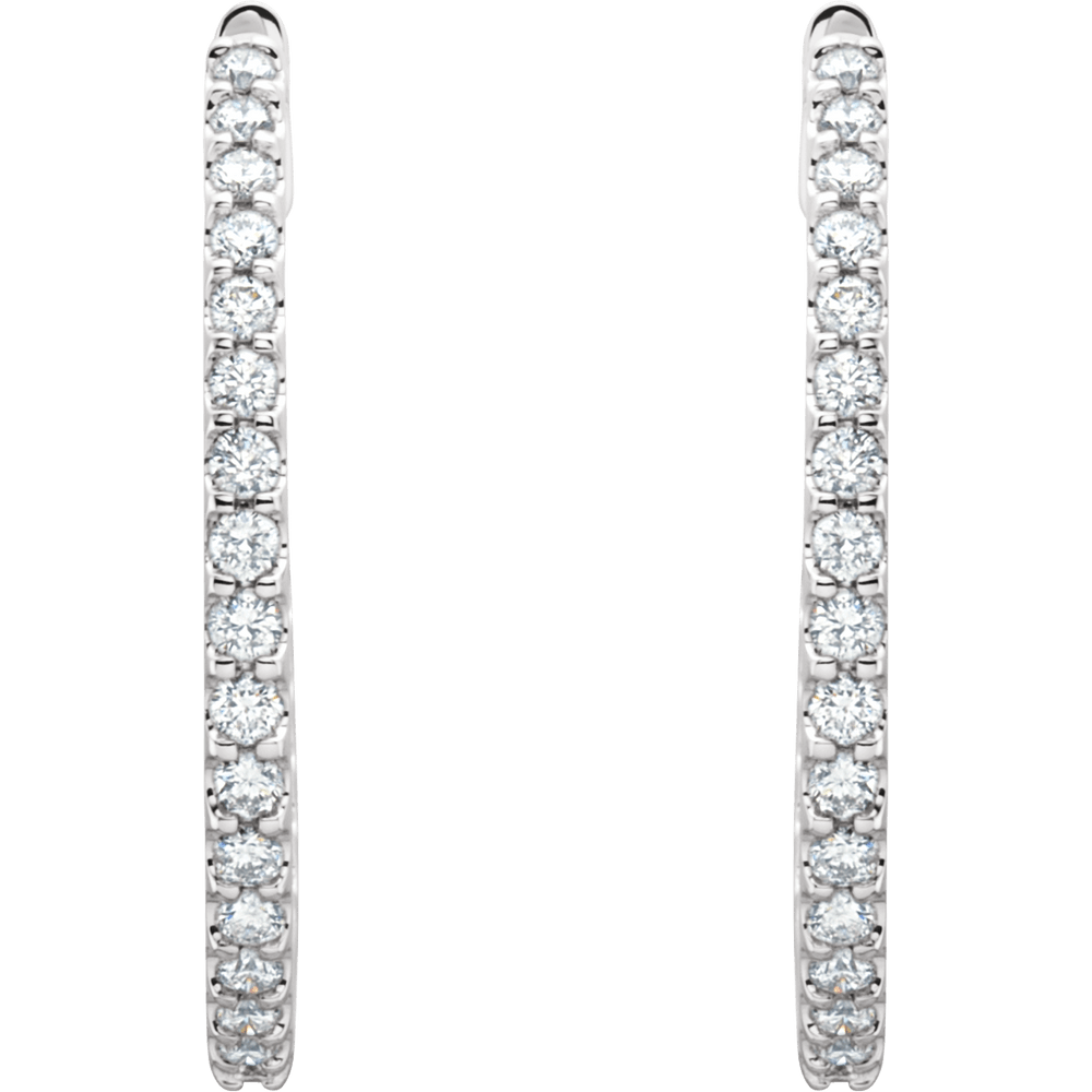 Natural Diamond Hoops .12 CTW