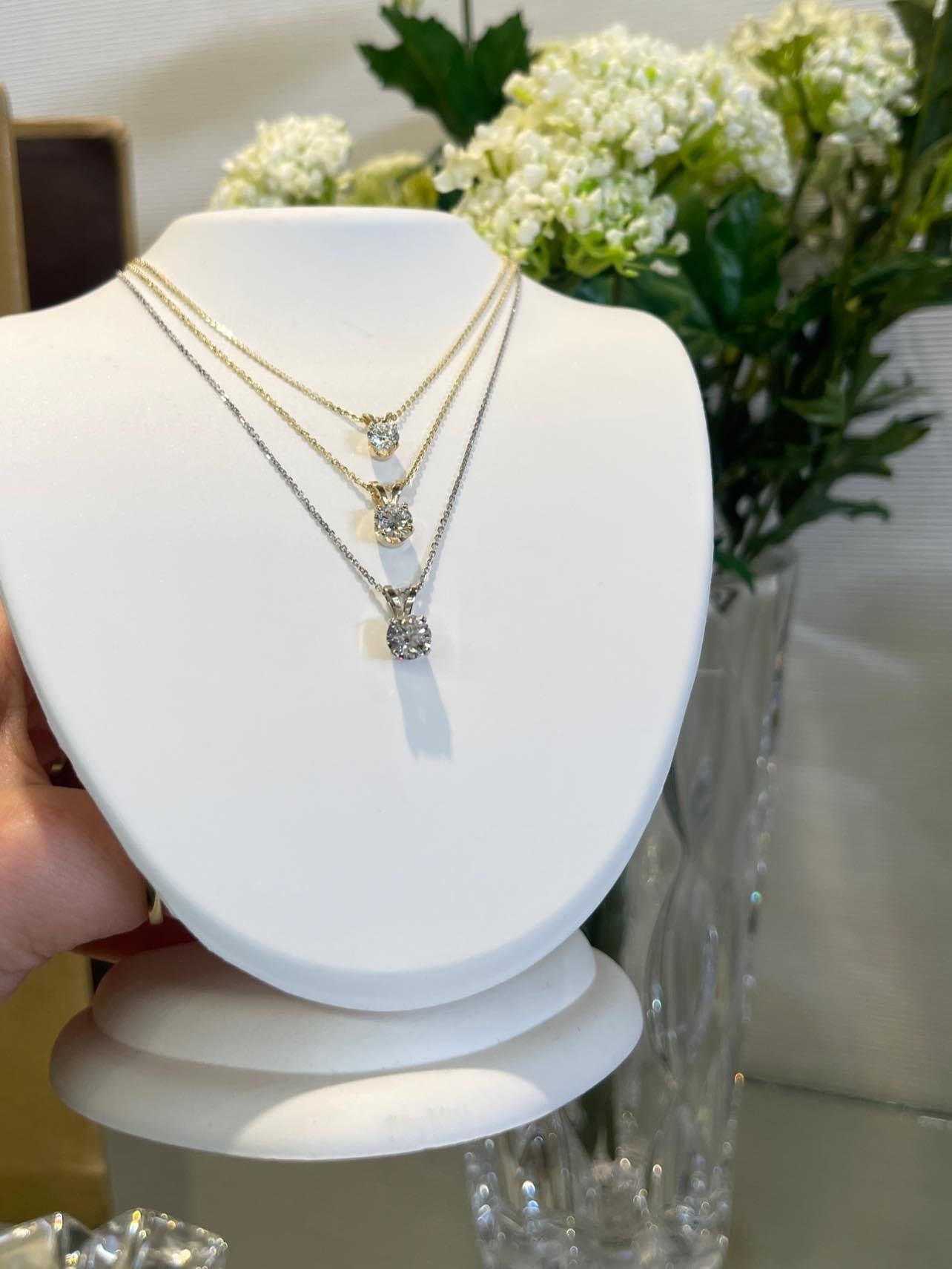 Solitaire Lab-Grown Diamond Necklace