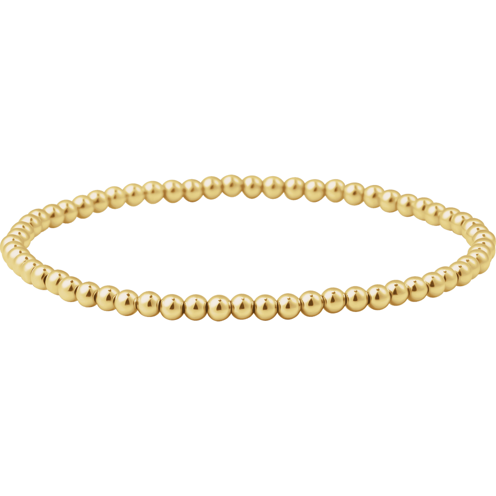 Elastic Bead Gold Filled Bracelet