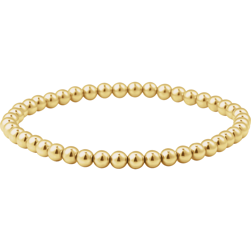 Elastic Bead Gold Filled Bracelet