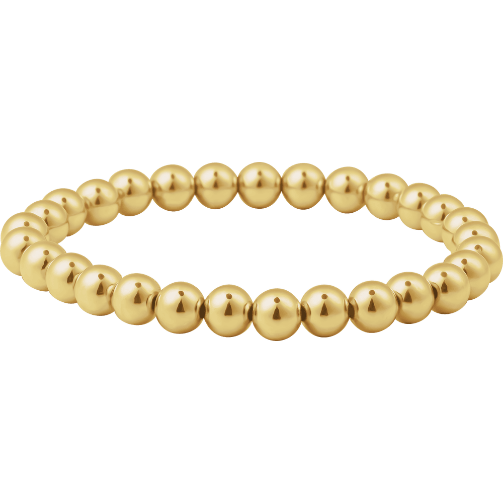 Elastic Bead Gold Filled Bracelet