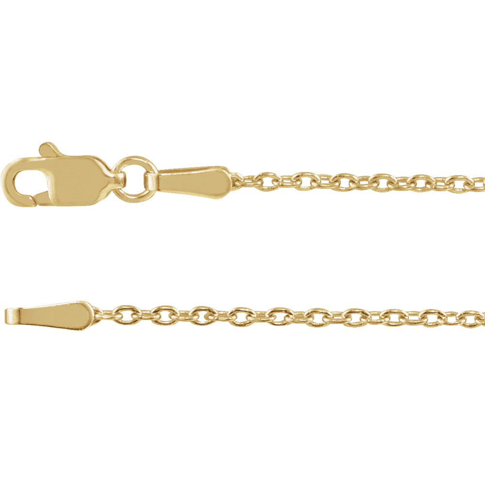 10 karat cable chain