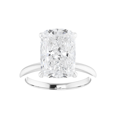 3 CT Lab Grown Elongated Cushion Solitaire