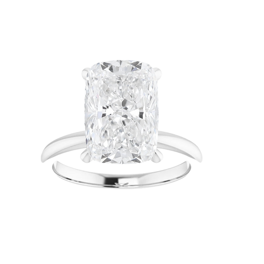 3 CT Lab Grown Elongated Cushion Solitaire