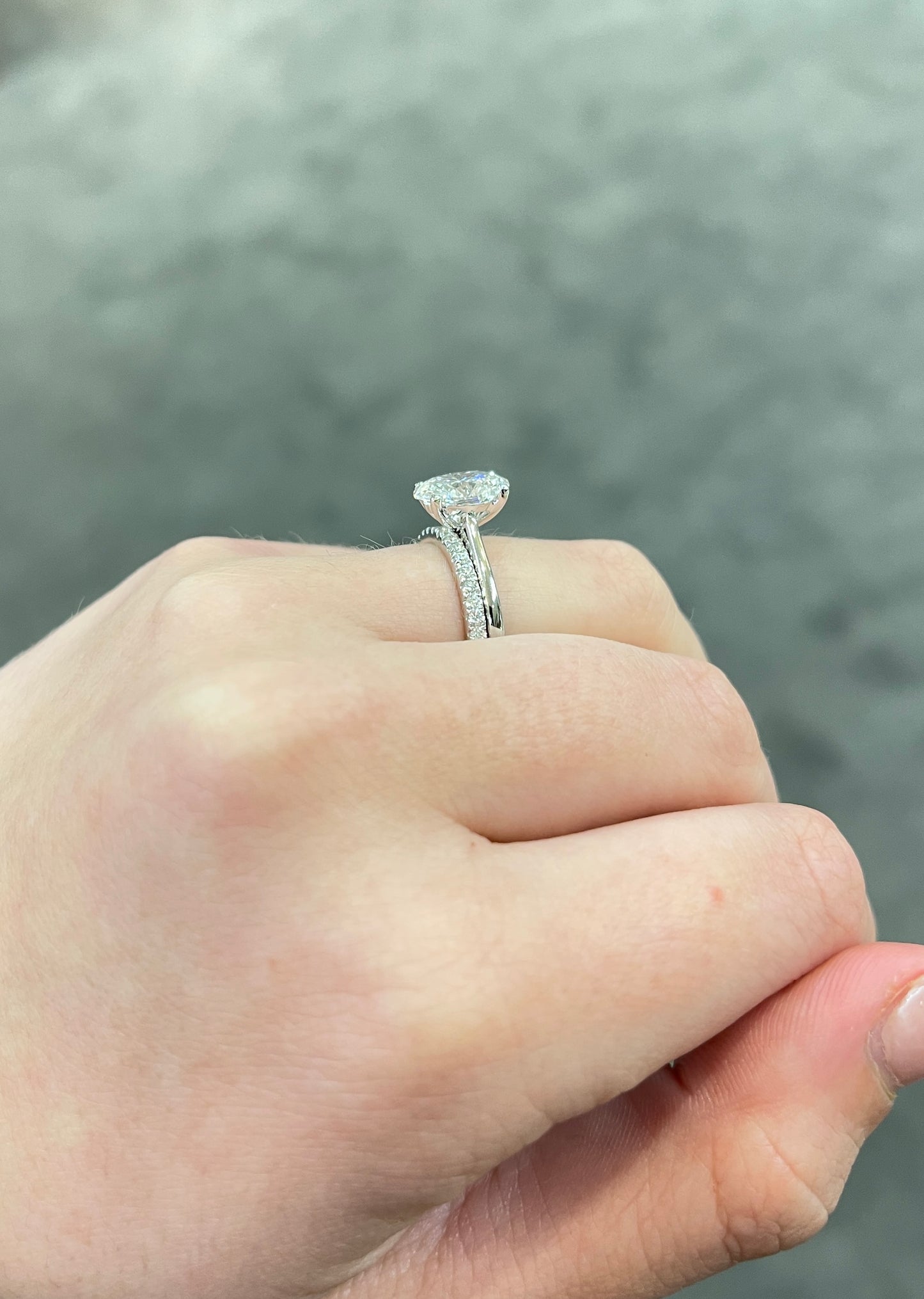 2.00 CT Lab Grown Oval Solitaire