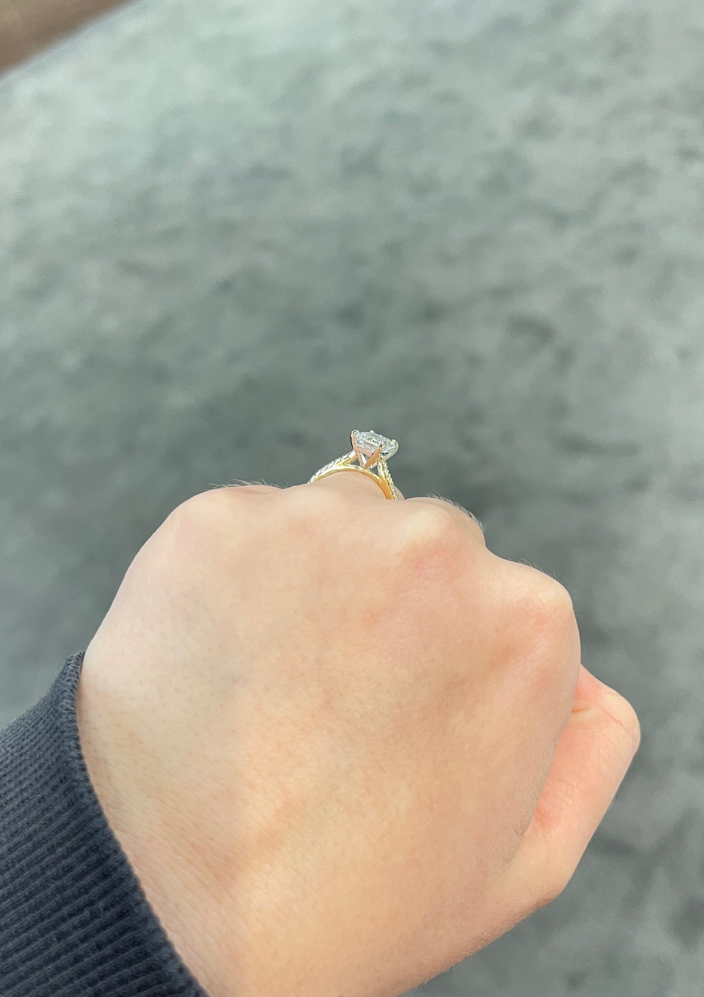 1.95 CT Lab Grown Radiant Pavé Cathedral