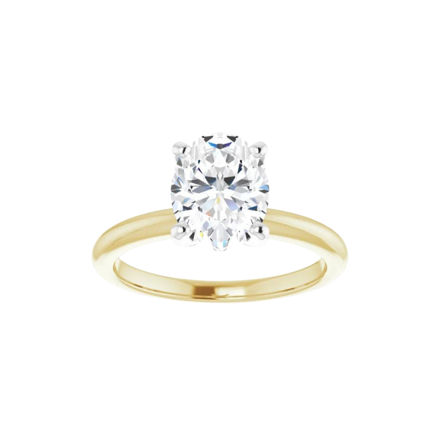 2.07CT Lab Grown Oval Solitaire