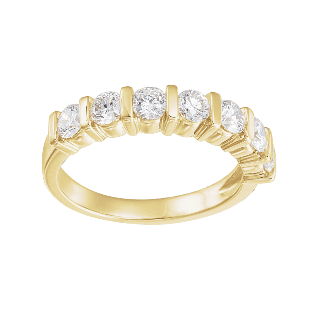 Lab Grown Diamond Bar Set Band